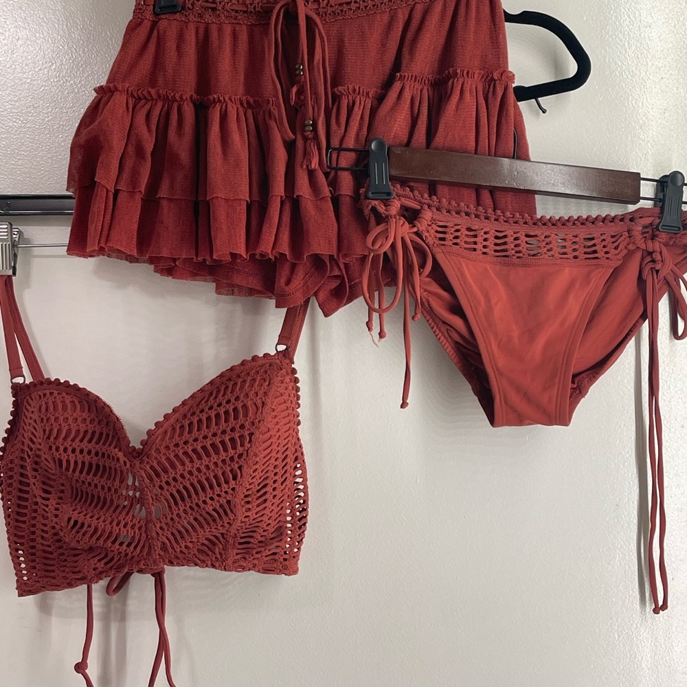 Robin Piccone Sophia bikini and skort cover up